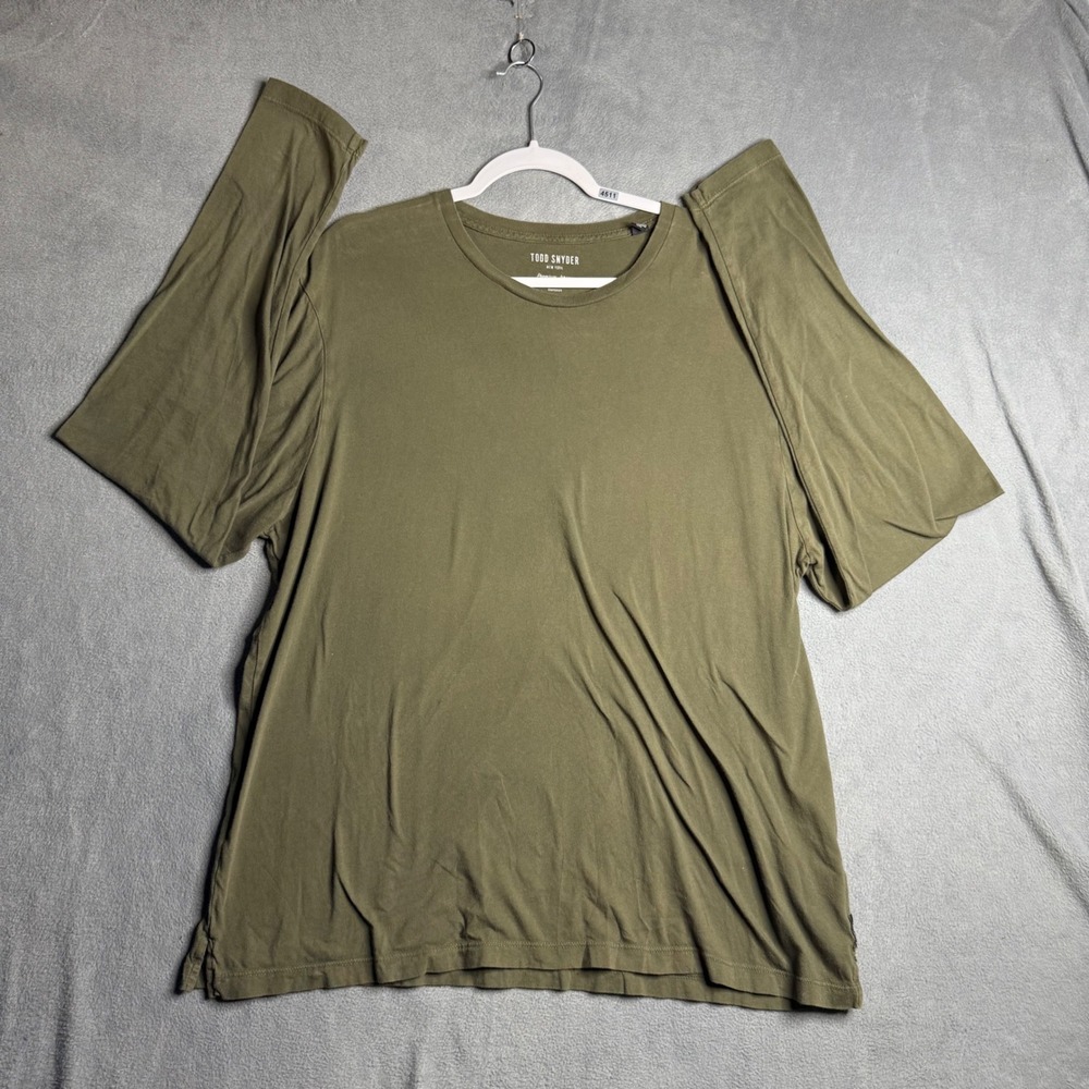 Todd Snyder New York XXL Olive Green Premium Jersey T Shirt Menswear